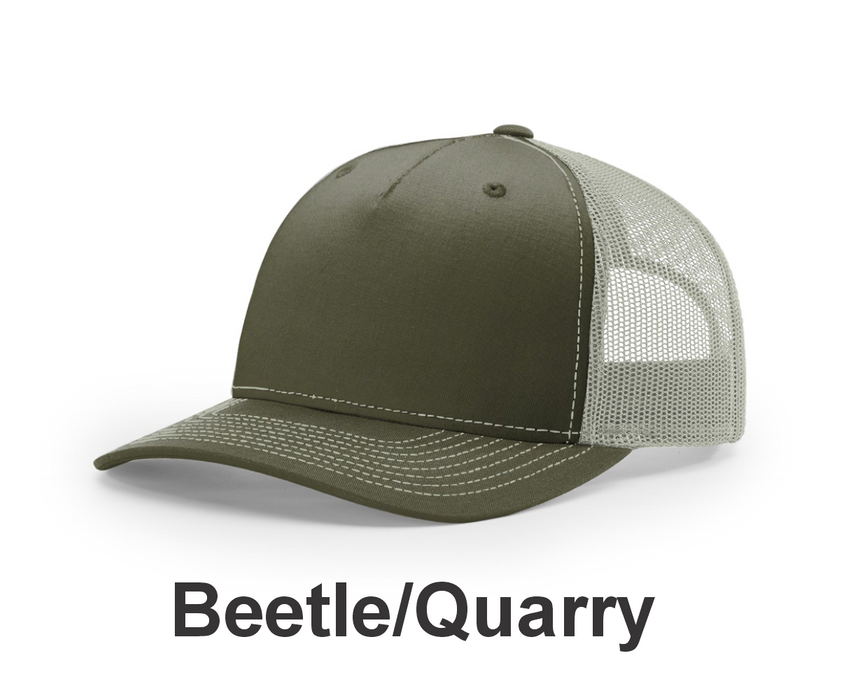 Richardson Five-Panel Trucker Hat - w/ No Printing (112FP) - 18 Colors Available