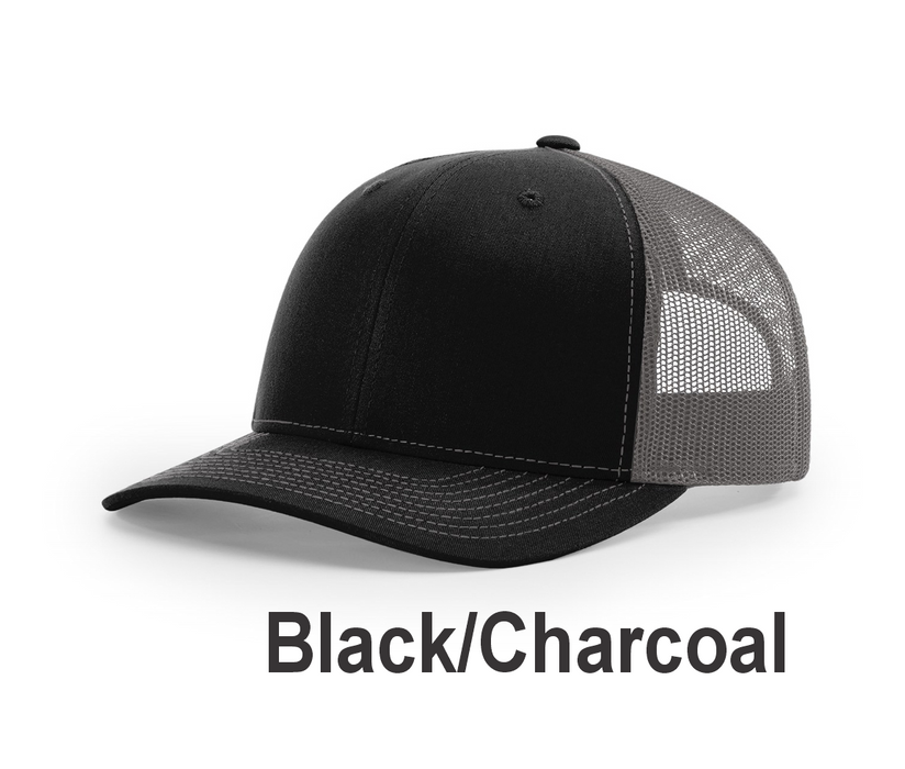Richardson Trucker Cap - w/ Embroidery (112) -112 Colors Available