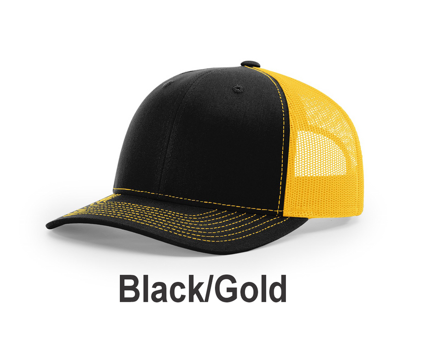 Richardson Trucker Cap - w/ Embroidery (112) -112 Colors Available