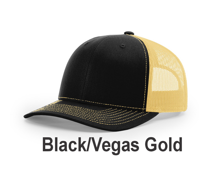 Richardson Trucker Cap - w/ Embroidery (112) -112 Colors Available