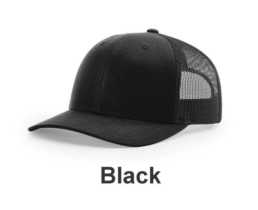 Richardson Trucker Cap - w/ Embroidery (112) -112 Colors Available