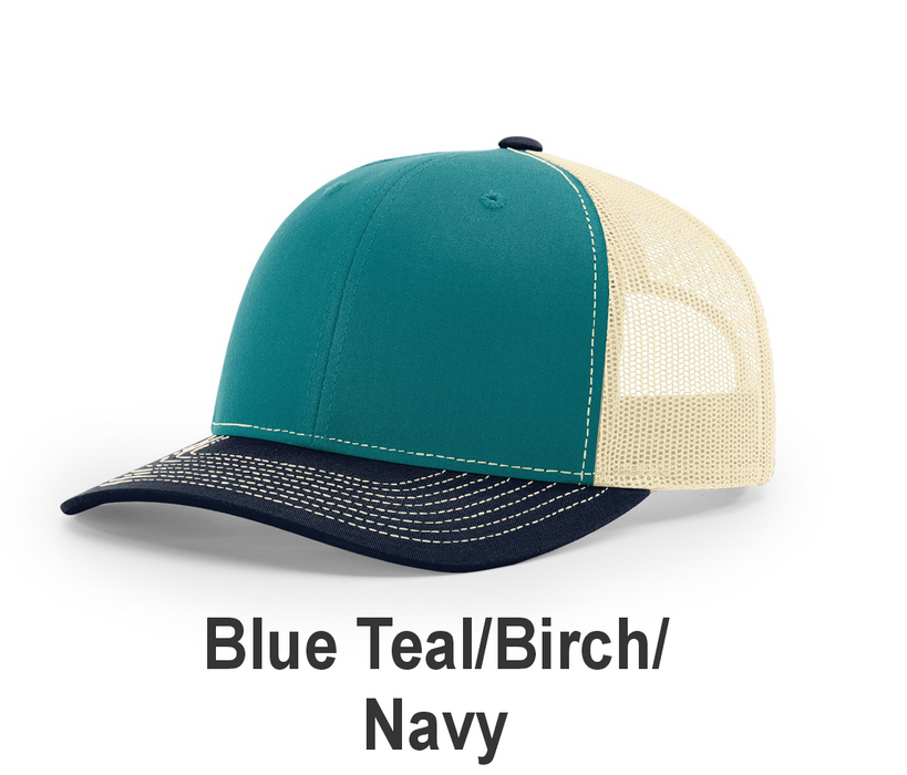 Richardson Trucker Cap - w/ Embroidery (112) -112 Colors Available