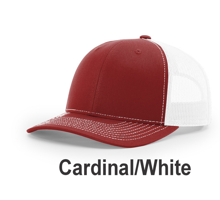 Richardson Trucker Cap - w/ Embroidery (112) -112 Colors Available