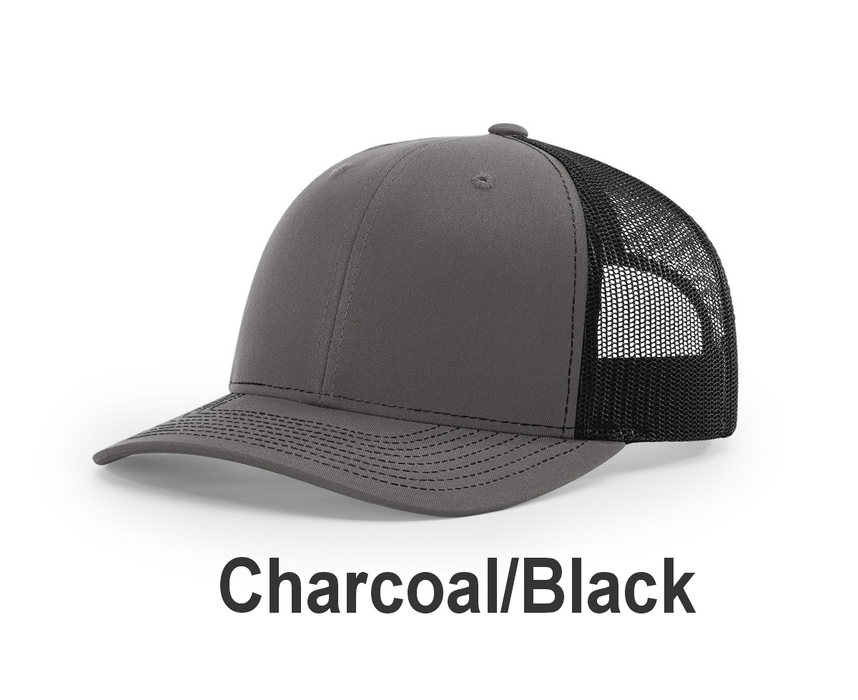 Richardson Trucker Cap - w/ Embroidery (112) -112 Colors Available