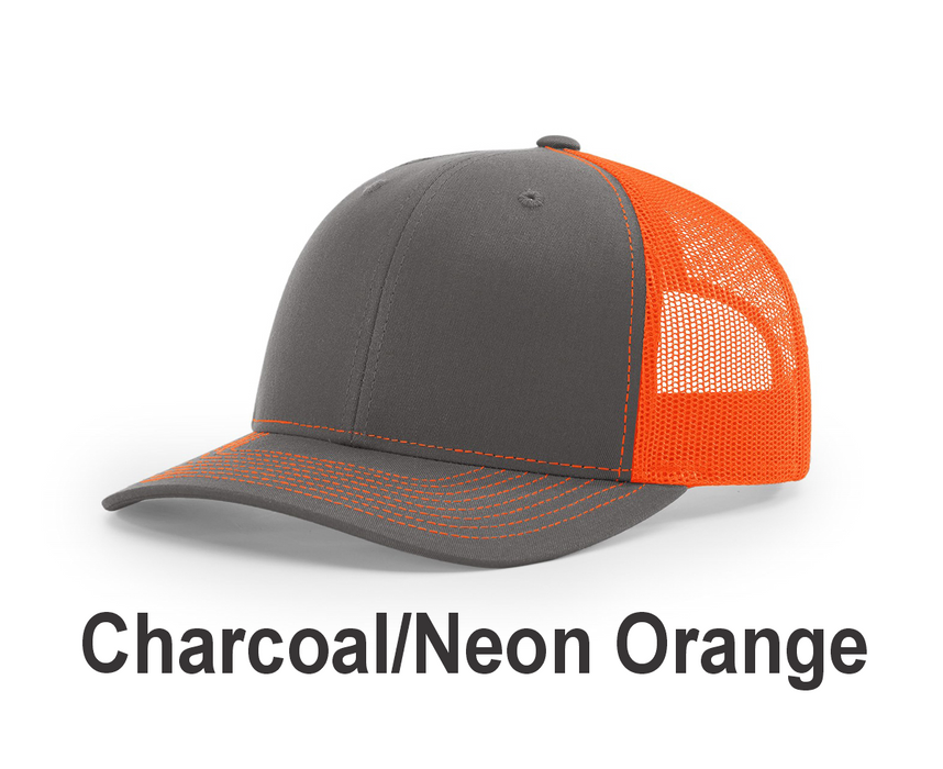 Richardson Trucker Cap - w/ Embroidery (112) -112 Colors Available