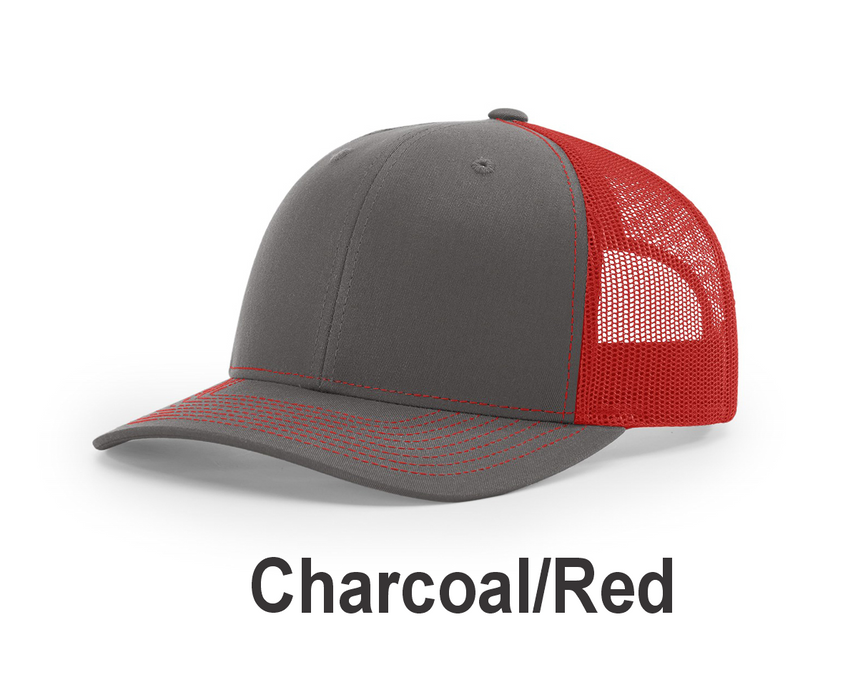 Richardson Trucker Cap - w/ Embroidery (112) -112 Colors Available