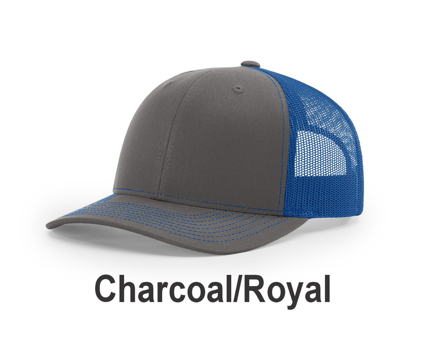 Richardson Trucker Cap - w/ Embroidery (112) -112 Colors Available