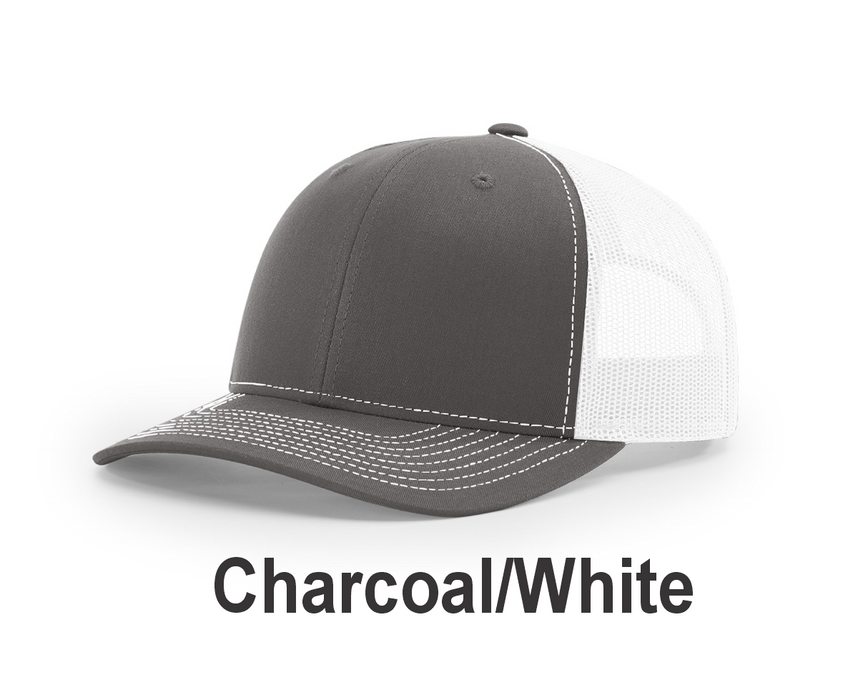 Richardson Trucker Cap - w/ Embroidery (112) -112 Colors Available