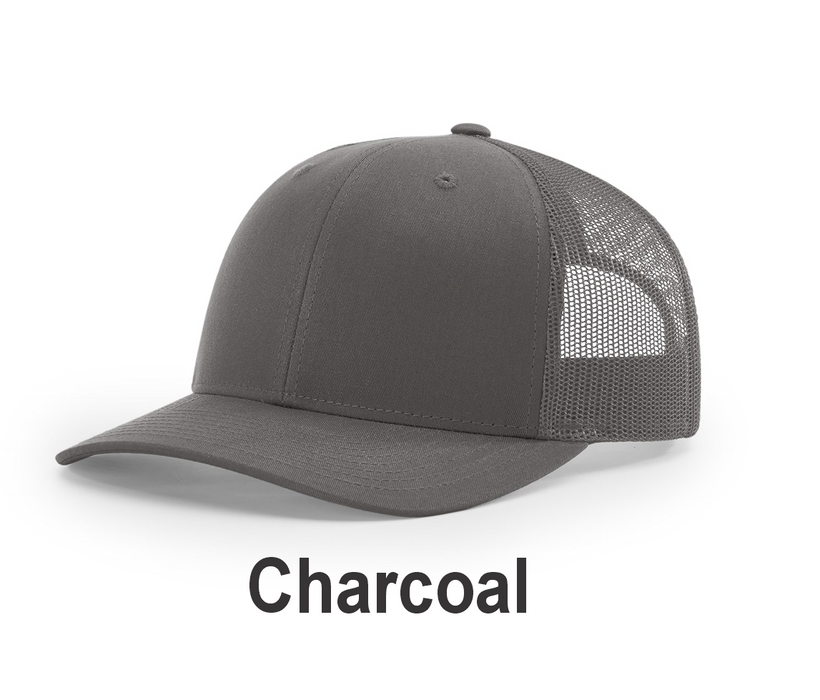 Richardson Trucker Cap - w/ Embroidery (112) -112 Colors Available