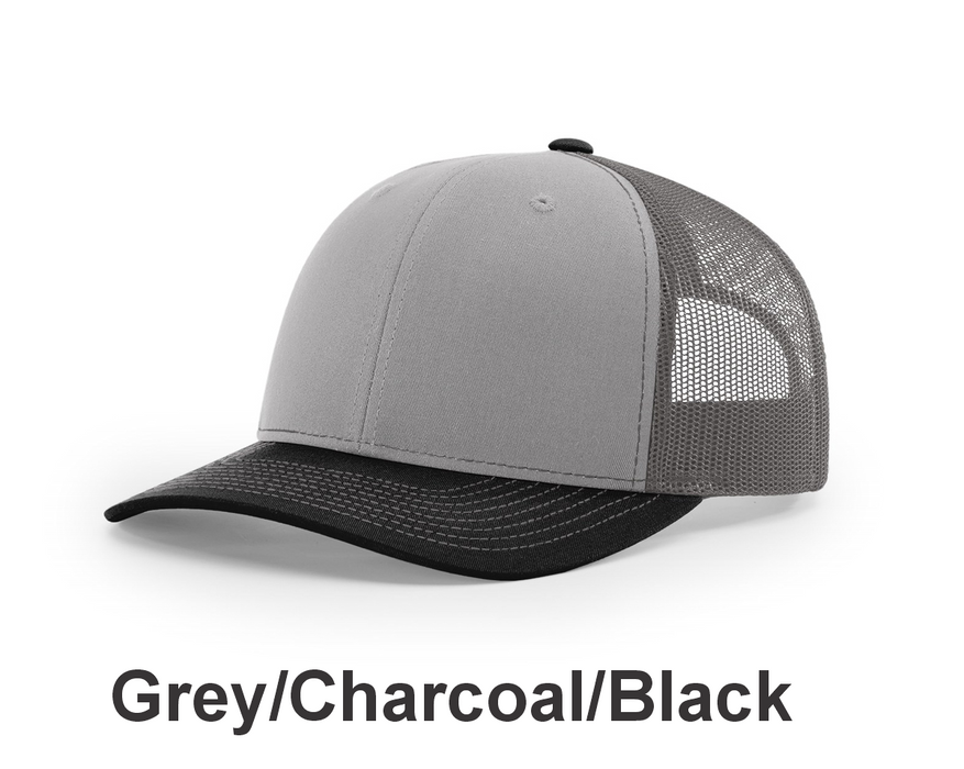 Richardson Trucker Cap - w/ Embroidery (112) -112 Colors Available