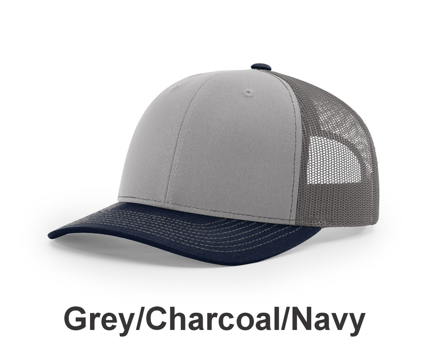 Richardson Trucker Cap - w/ Embroidery (112) -112 Colors Available