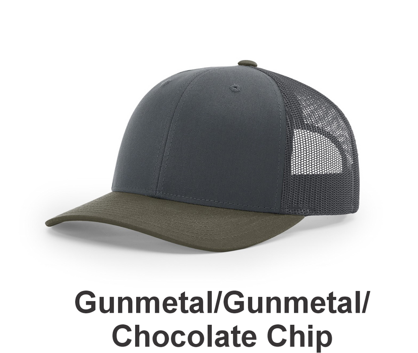 Richardson Trucker Cap - w/ Embroidery (112) -112 Colors Available