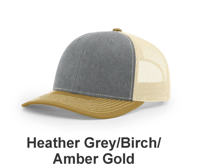 Richardson Trucker Cap - w/ Embroidery (112) -112 Colors Available