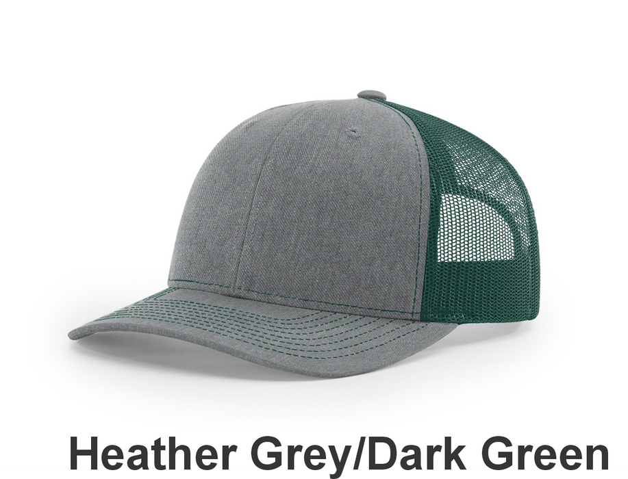 Richardson Trucker Cap - w/ Embroidery (112) -112 Colors Available