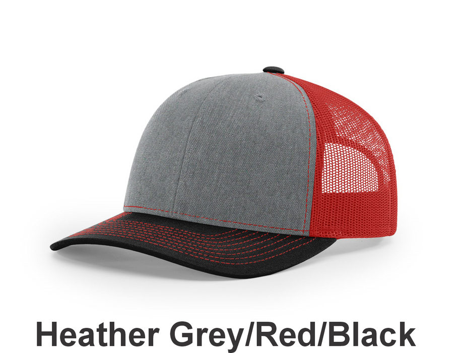 Richardson Trucker Cap - w/ Embroidery (112) -112 Colors Available