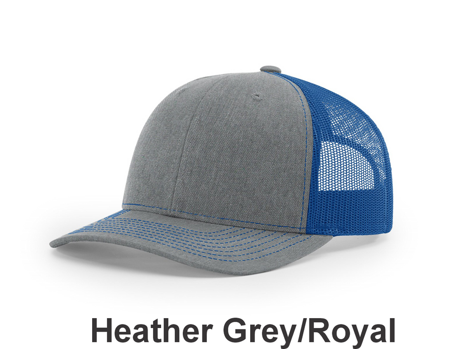 Richardson Trucker Cap - w/ Embroidery (112) -112 Colors Available