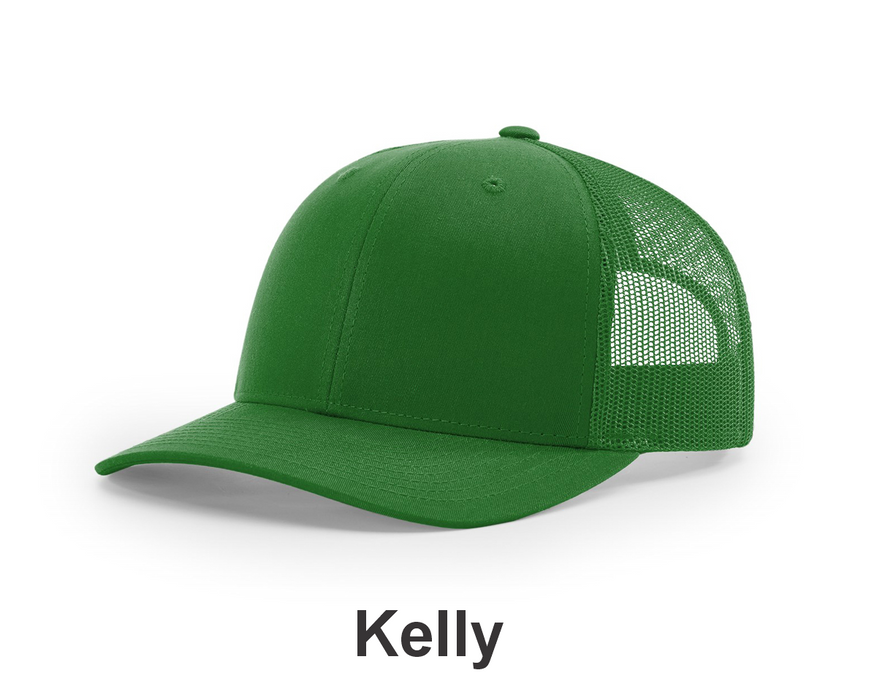 Richardson Trucker Cap - w/ Embroidery (112) -112 Colors Available