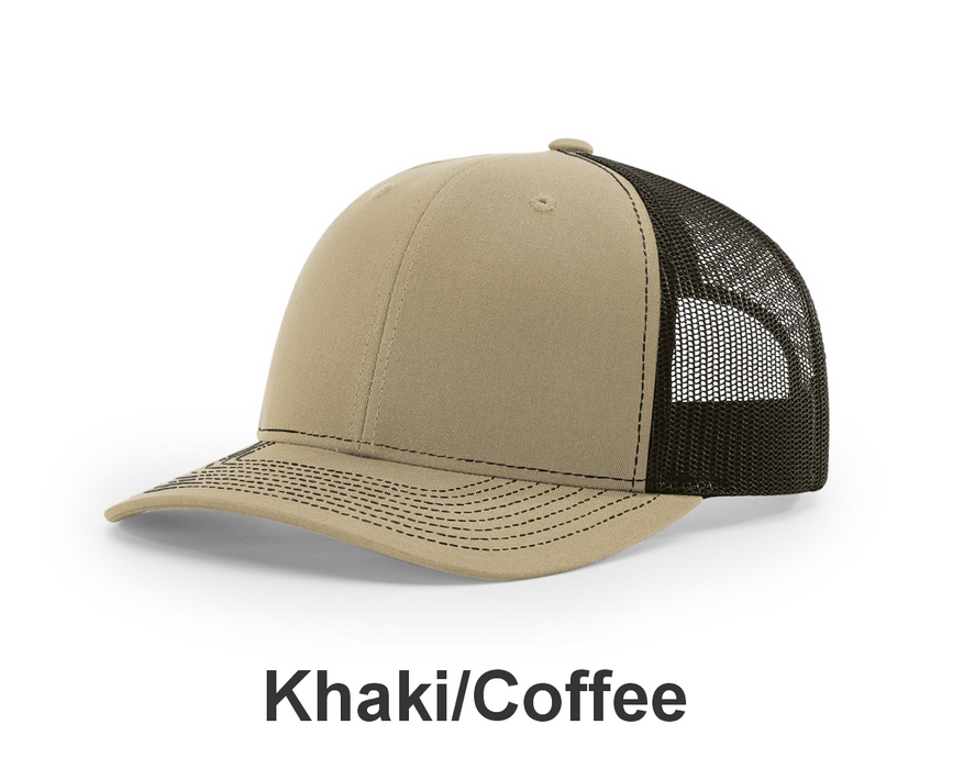 Richardson Trucker Cap - w/ Embroidery (112) -112 Colors Available