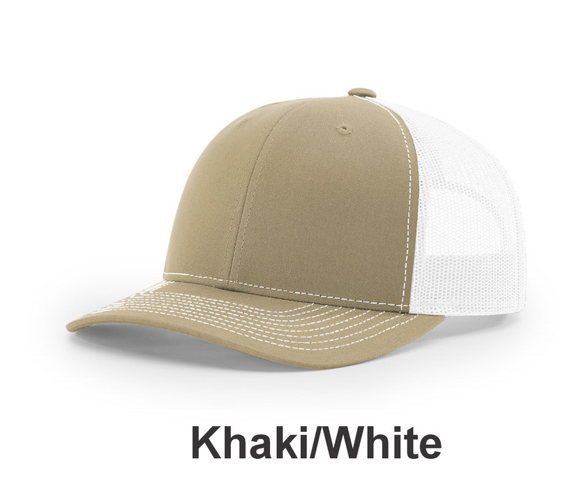 Richardson Trucker Cap - w/ Embroidery (112) -112 Colors Available