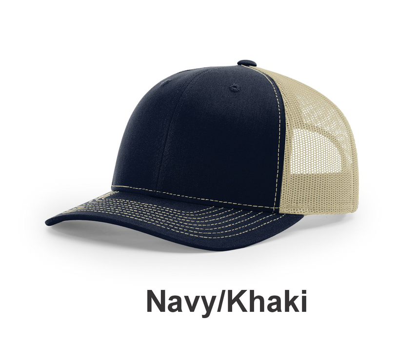 Richardson Trucker Cap - w/ Embroidery (112) -112 Colors Available