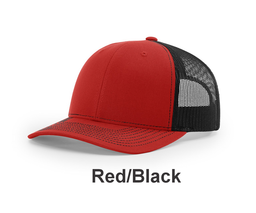 Richardson Trucker Cap - w/ Embroidery (112) -112 Colors Available