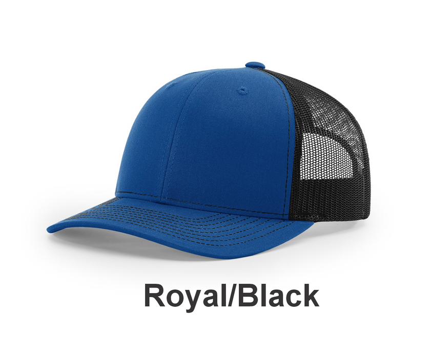 Richardson Trucker Cap - w/ Embroidery (112) -112 Colors Available