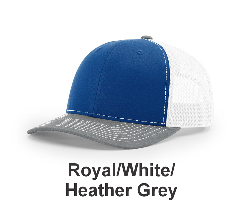 Richardson Trucker Cap - w/ Embroidery (112) -112 Colors Available