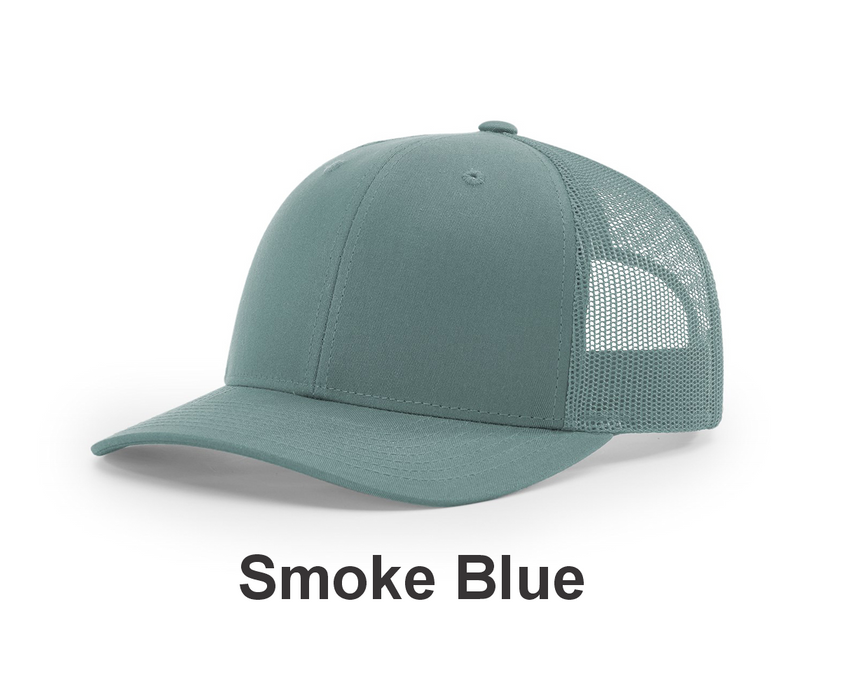 Richardson Trucker Cap - w/ Embroidery (112) -112 Colors Available