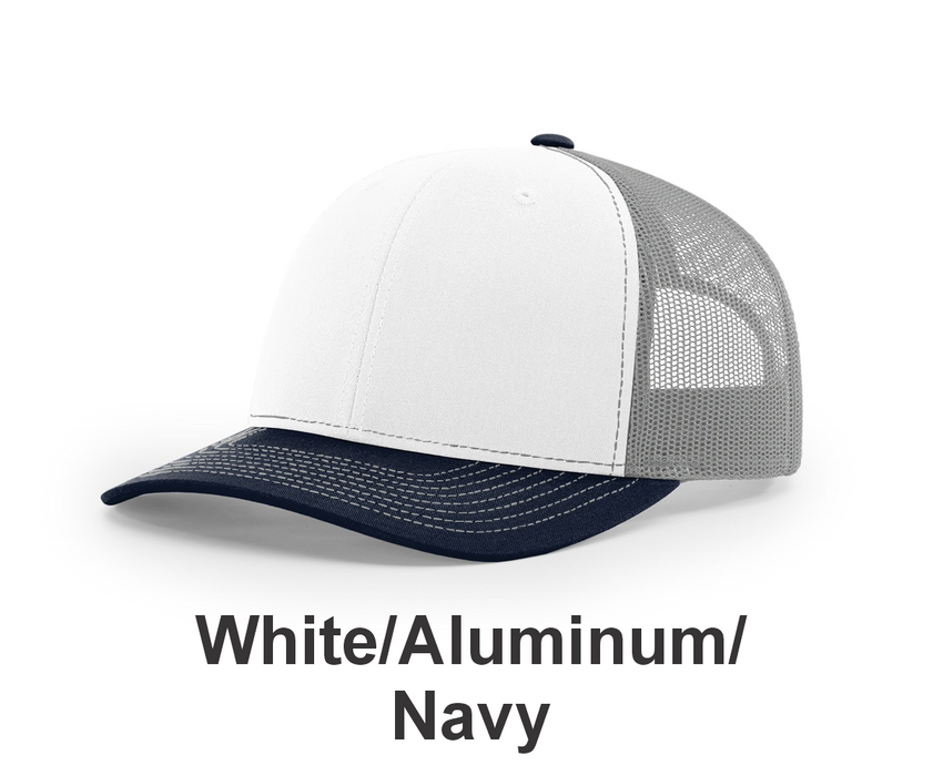 Richardson Trucker Cap - w/ Embroidery (112) -112 Colors Available