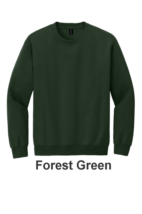 Gildan® Heavy Blend™ Crewneck Sweatshirt- w/ 2 Location (18000) - 41 Colors Available