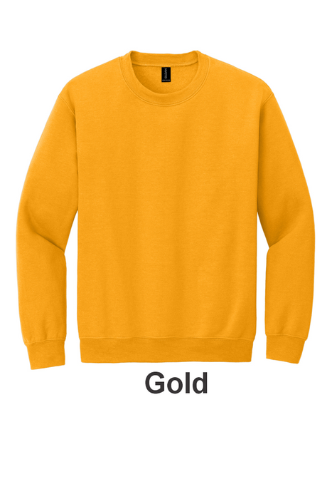 Gildan® Heavy Blend™ Crewneck Sweatshirt- w/ 2 Location (18000) - 41 Colors Available