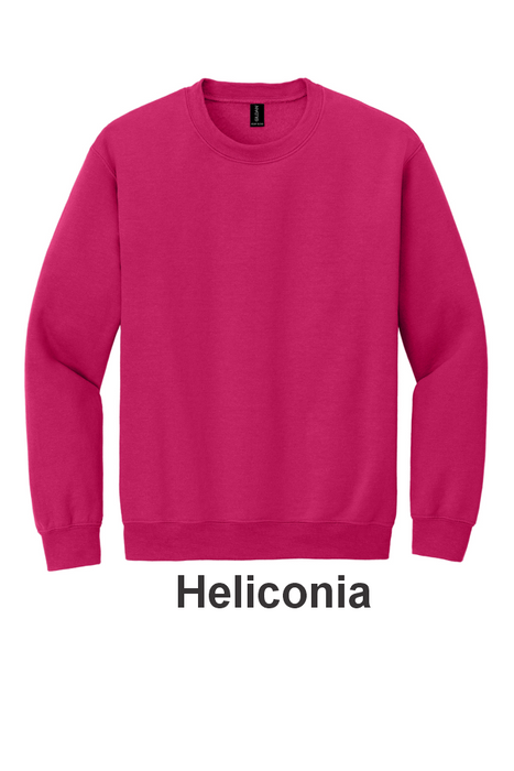 Gildan® Heavy Blend™ Crewneck Sweatshirt- w/ 2 Location (18000) - 41 Colors Available