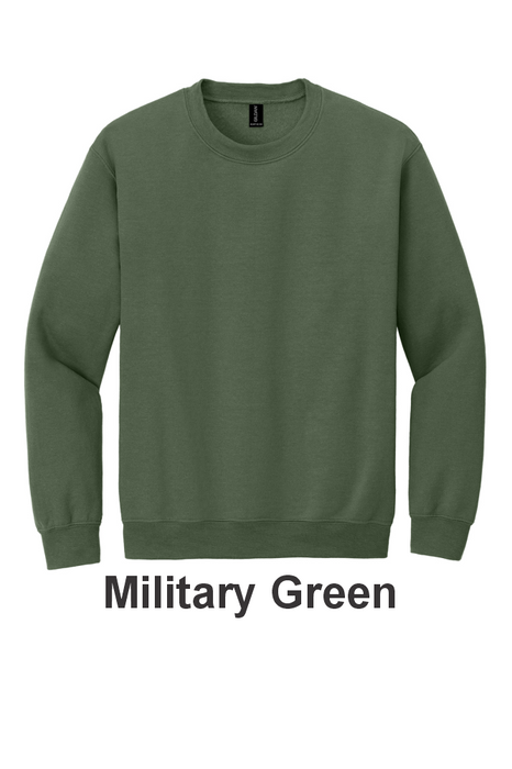 Gildan® Heavy Blend™ Crewneck Sweatshirt- w/ 2 Location (18000) - 41 Colors Available