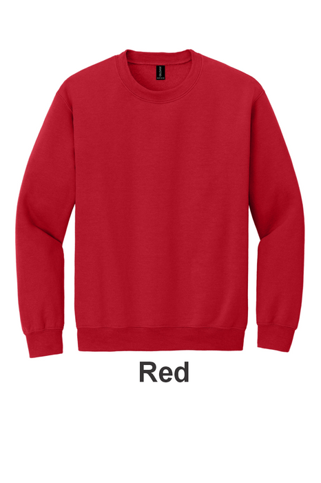 Gildan® Heavy Blend™ Crewneck Sweatshirt- w/ 2 Location (18000) - 41 Colors Available