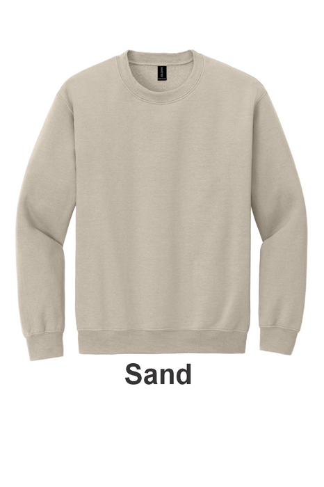 Gildan® Heavy Blend™ Crewneck Sweatshirt- w/ 2 Location (18000) - 41 Colors Available