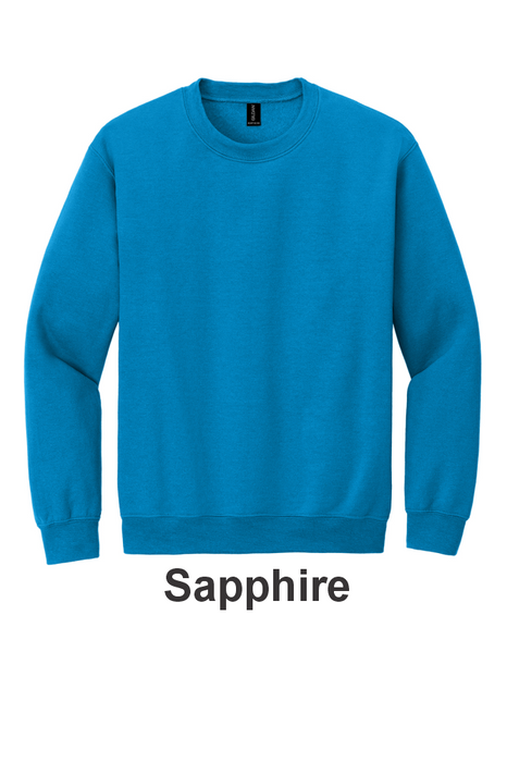 Gildan® Heavy Blend™ Crewneck Sweatshirt- w/ 2 Location (18000) - 41 Colors Available