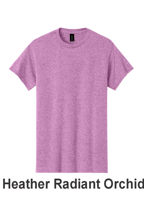 SPECIAL COLORS - Gildan® Heavy Cotton™ 100% Cotton T-Shirt - w/ 1 Location Print (5000) - 13 Colors Available