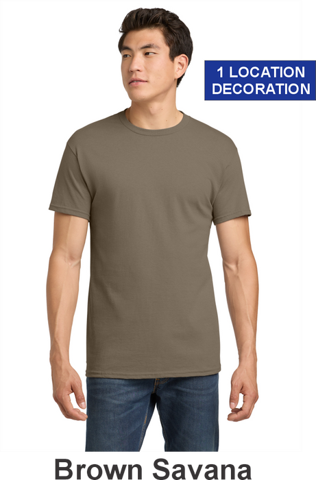 Gildan® Heavy Cotton™ 100% Cotton T-Shirt - w/ 1 Location (5000) - 35 Colors Available