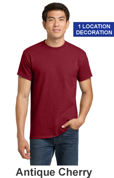 SPECIAL COLORS - Gildan® Heavy Cotton™ 100% Cotton T-Shirt - w/ 1 Location Print (5000) - 13 Colors Available