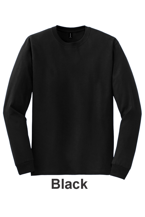 Gildan 50/50 Long Sleeve Tee - w/ 1 Location Print (8400) - 15 Colors Available