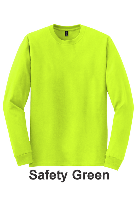 Gildan 50/50 Long Sleeve Tee - w/ 1 Location Print (8400) - 15 Colors Available