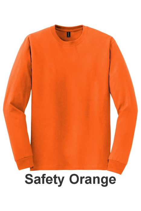 Gildan 50/50 Long Sleeve Tee - w/ 1 Location Print (8400) - 15 Colors Available