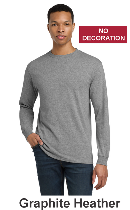 Gildan 50/50 Long Sleeve Tee - w/ No Print (8400) - 15 Colors Available