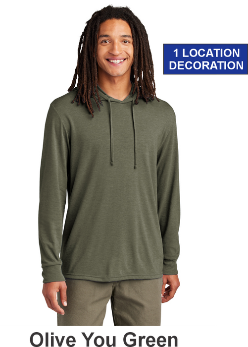 Allmade® Unisex Tri-Blend Hoodie Tee - w/ 1 Location Print (AL6003) - 6 Colors Available