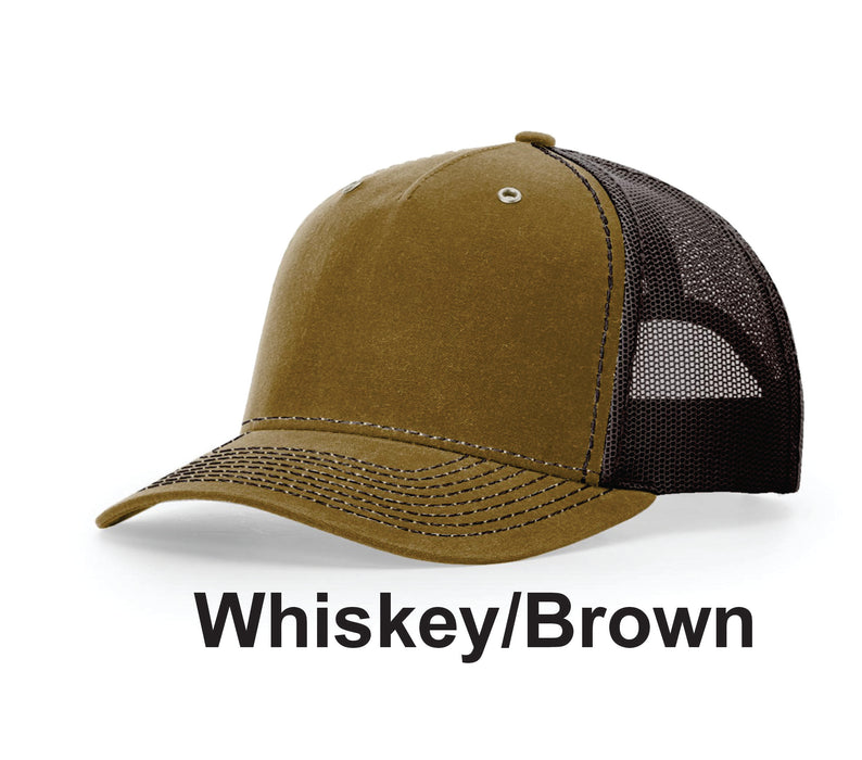 Richardson Hawthorne 5-Panel Water Repellent Snapback Hat - w/ No Print (112WH) - 6 Colors Available