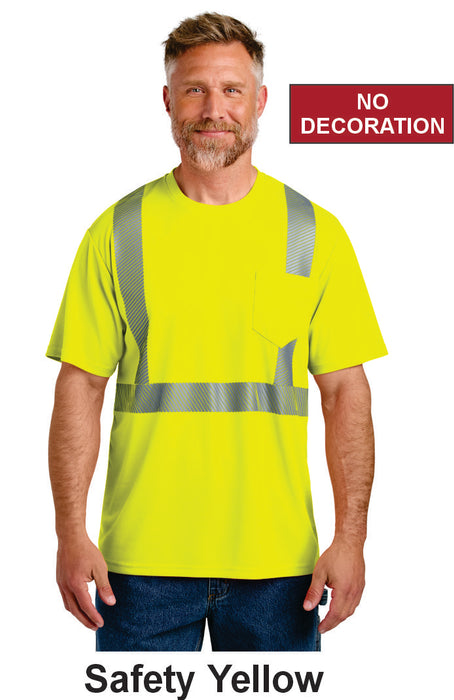 CornerStone® ANSI 107 Class 2 Segmented Tape Tee w/ No Print (CS204) - 2 Colors Available