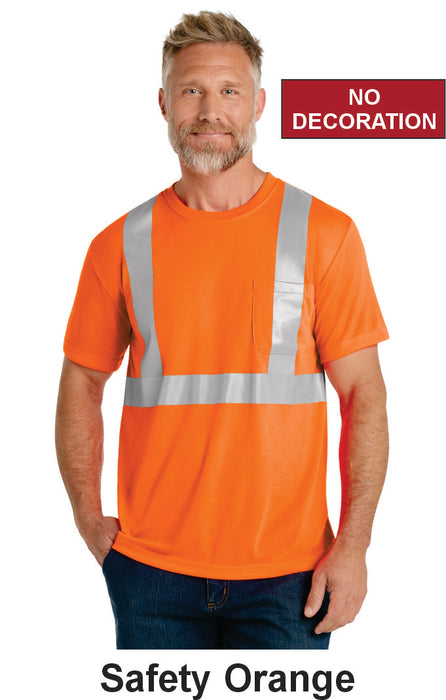 CornerStone® ANSI 107 Class 2 Safety T-Shirt w/ No Print (CS401) - 2 Colors Available