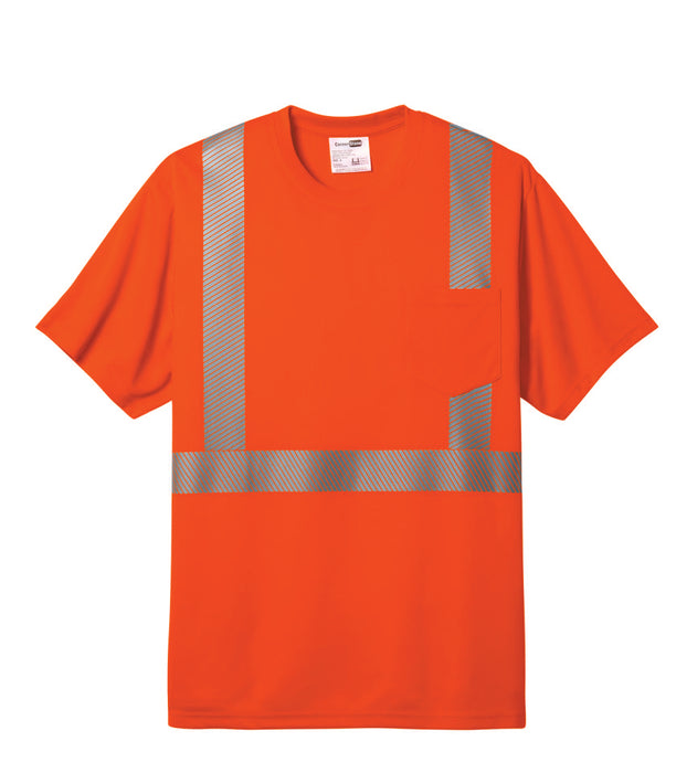 CornerStone® ANSI 107 Class 2 Segmented Tape Tee w/ No Print (CS204) - 2 Colors Available