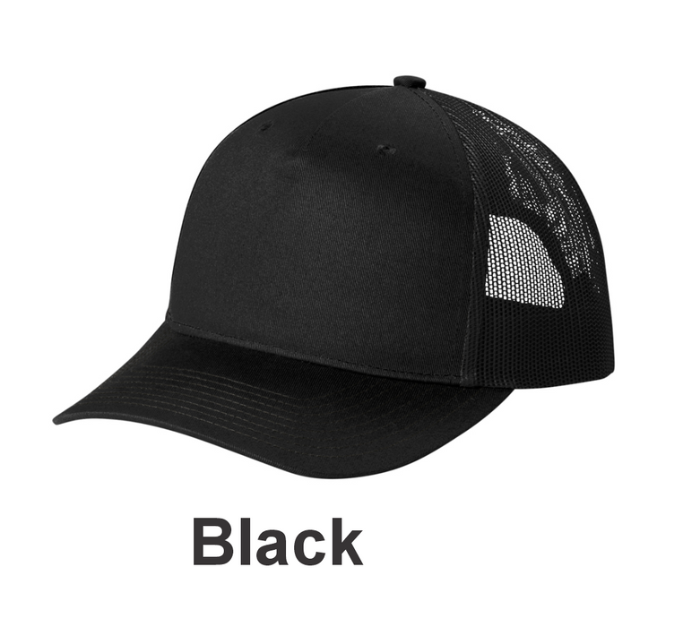 Port Authority Snapback 5-Panel Trucker Cap w/ DTF (C405) - 8 Colors Available