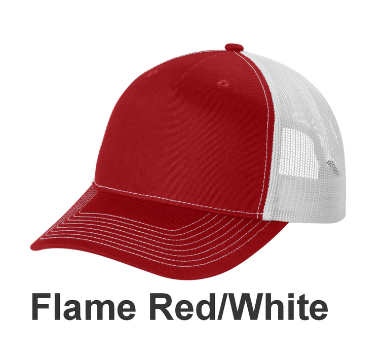 Port Authority Snapback 5-Panel Trucker Cap w/ DTF (C405) - 8 Colors Available